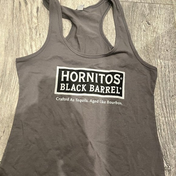 Next Level Apparel Tops - Hornitos Black Barrel Tequila Grey Womens Tank Top Next Level Size XL